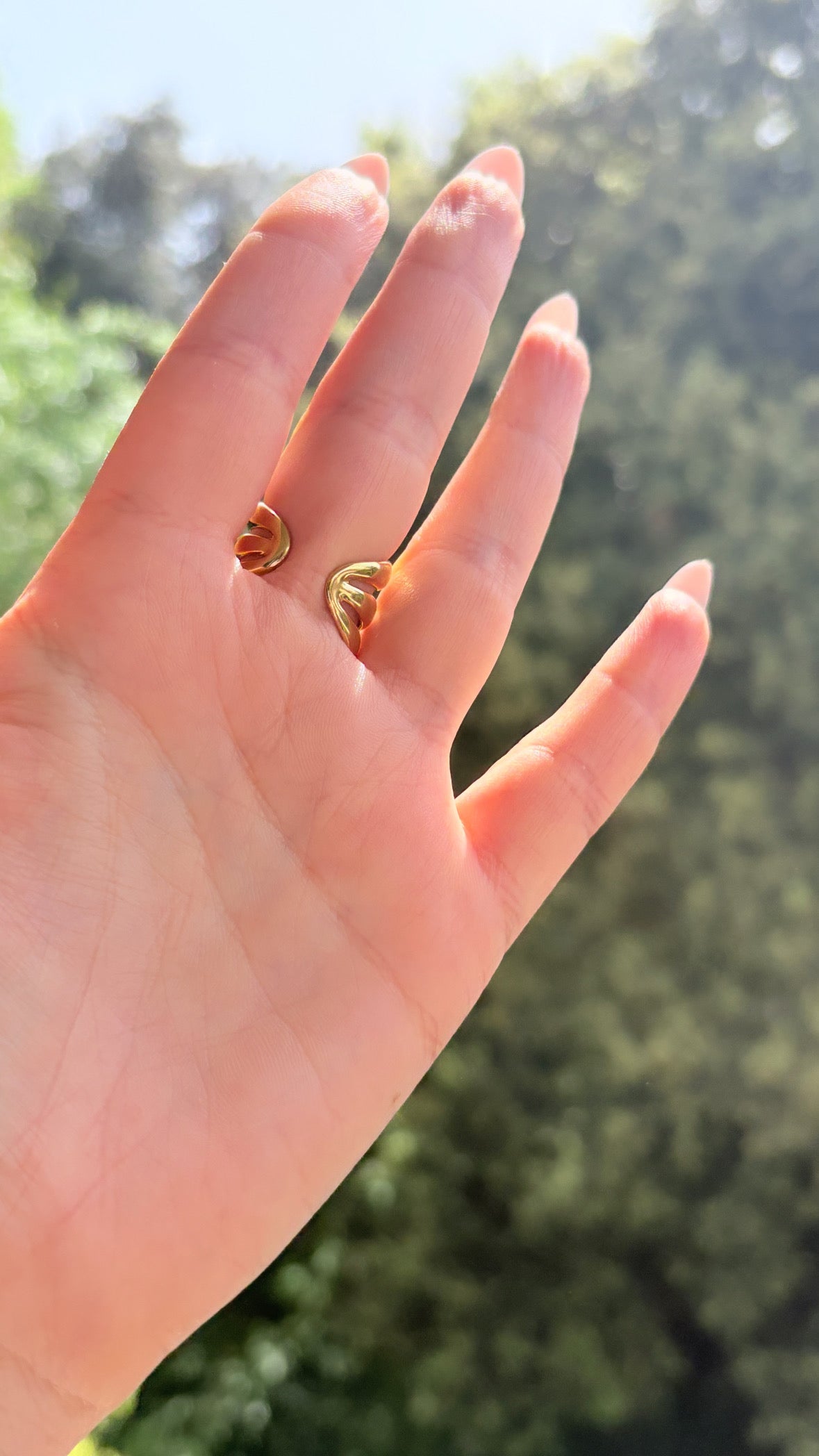 Bague multirang doré