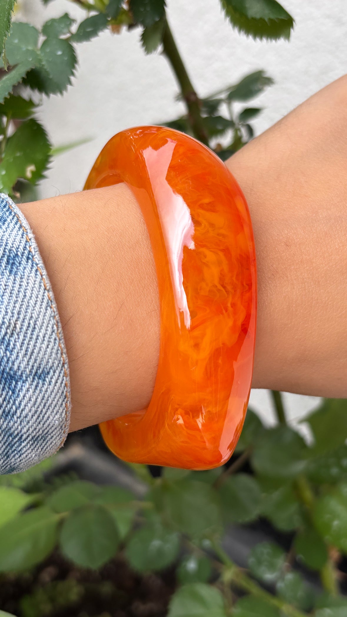Bracelet en résine épais