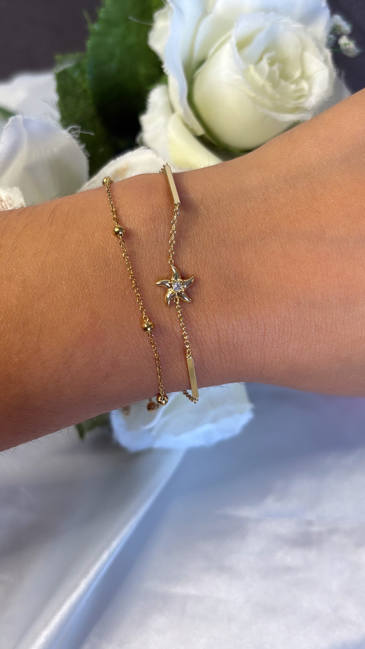 Bracelet étoile de mer doré