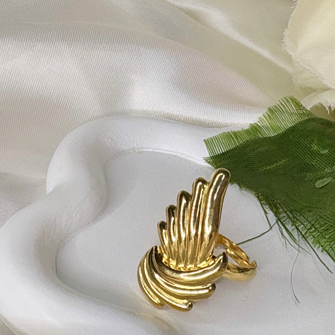 Bague ailes d’ange doré