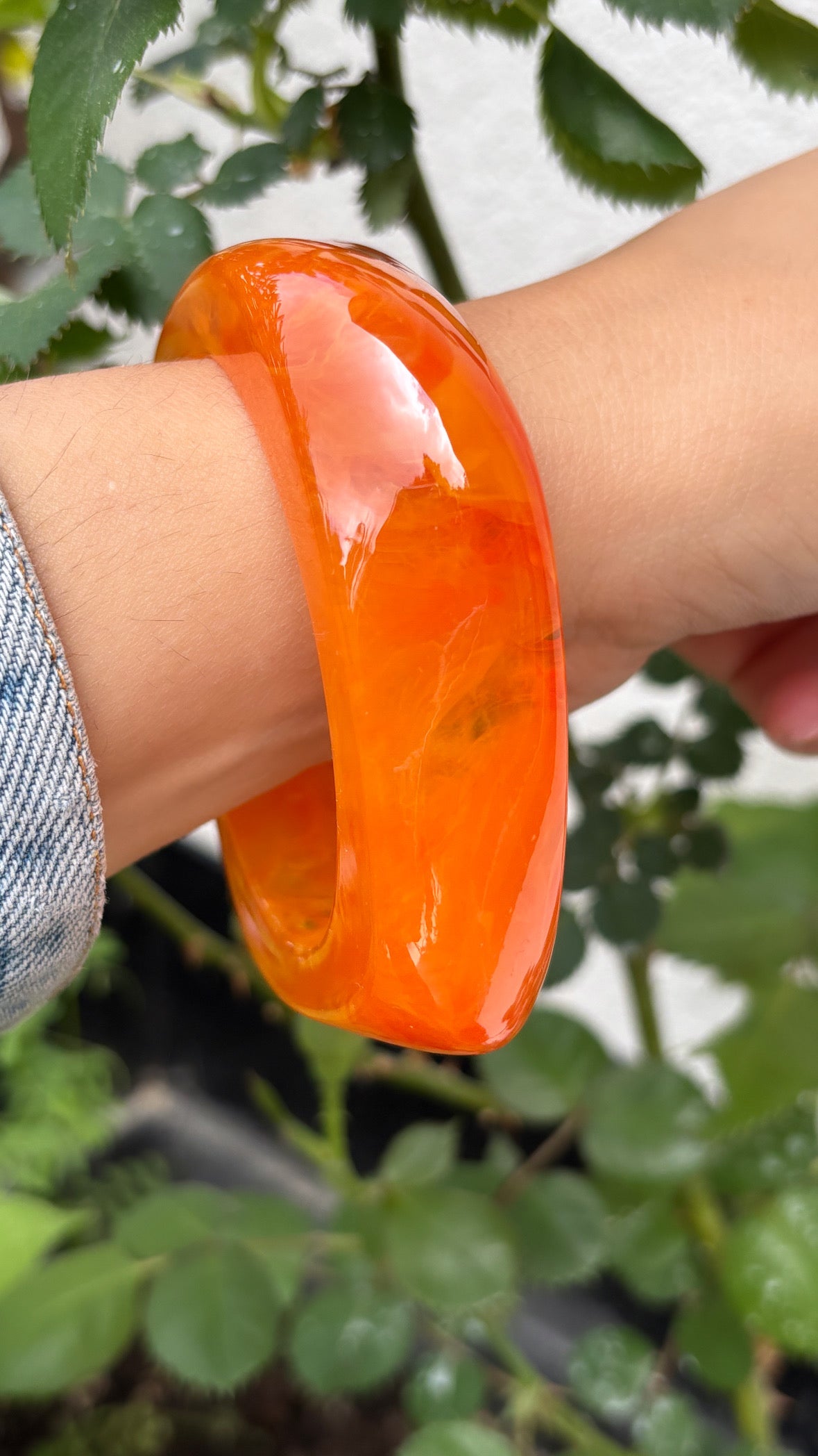 Bracelet en résine épais