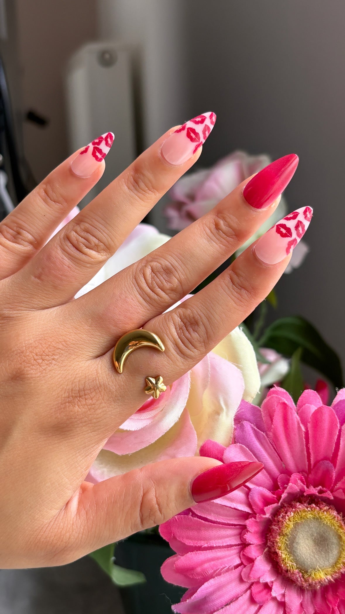 Bague satellite dore