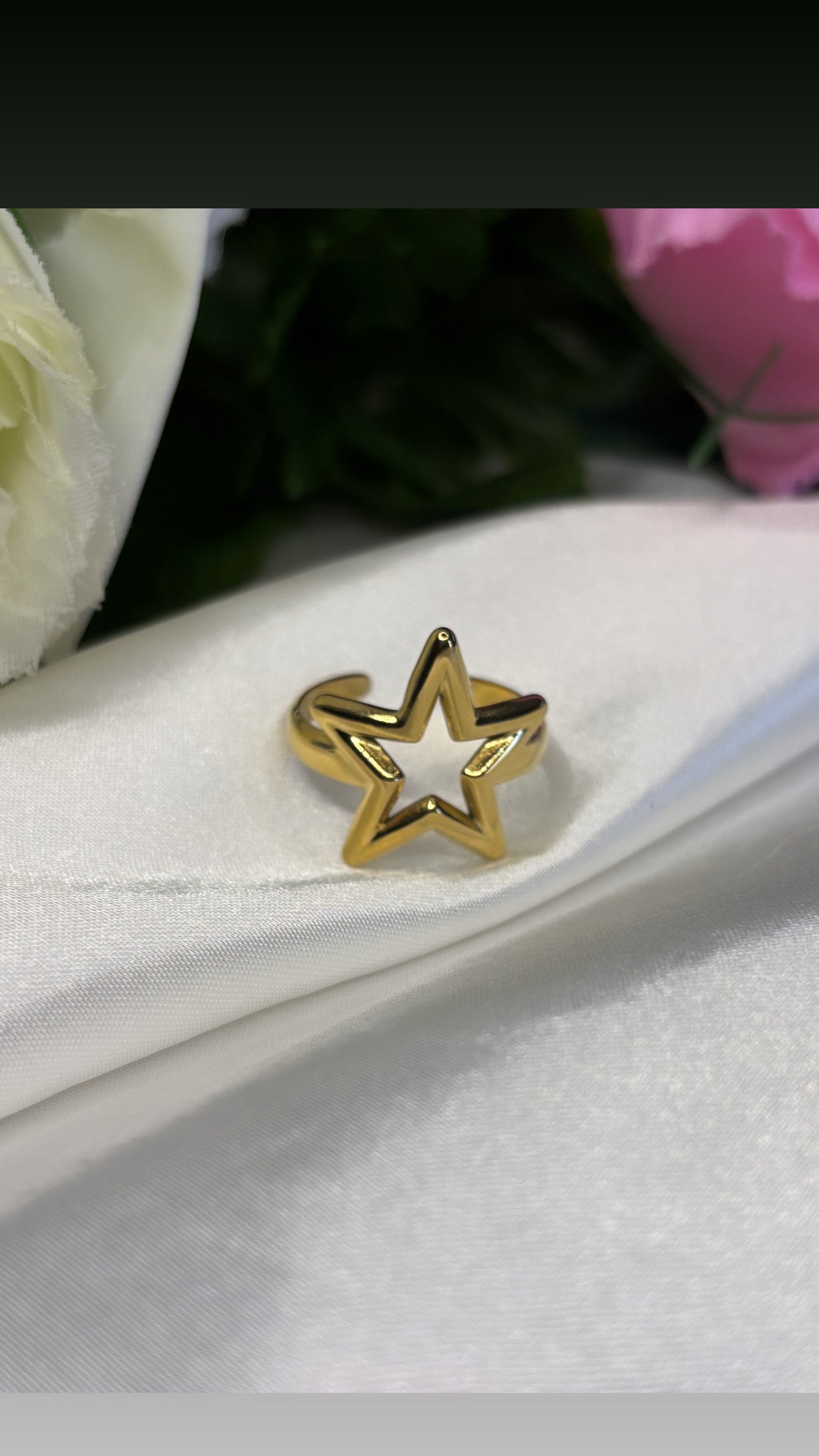 Bague étoile doré