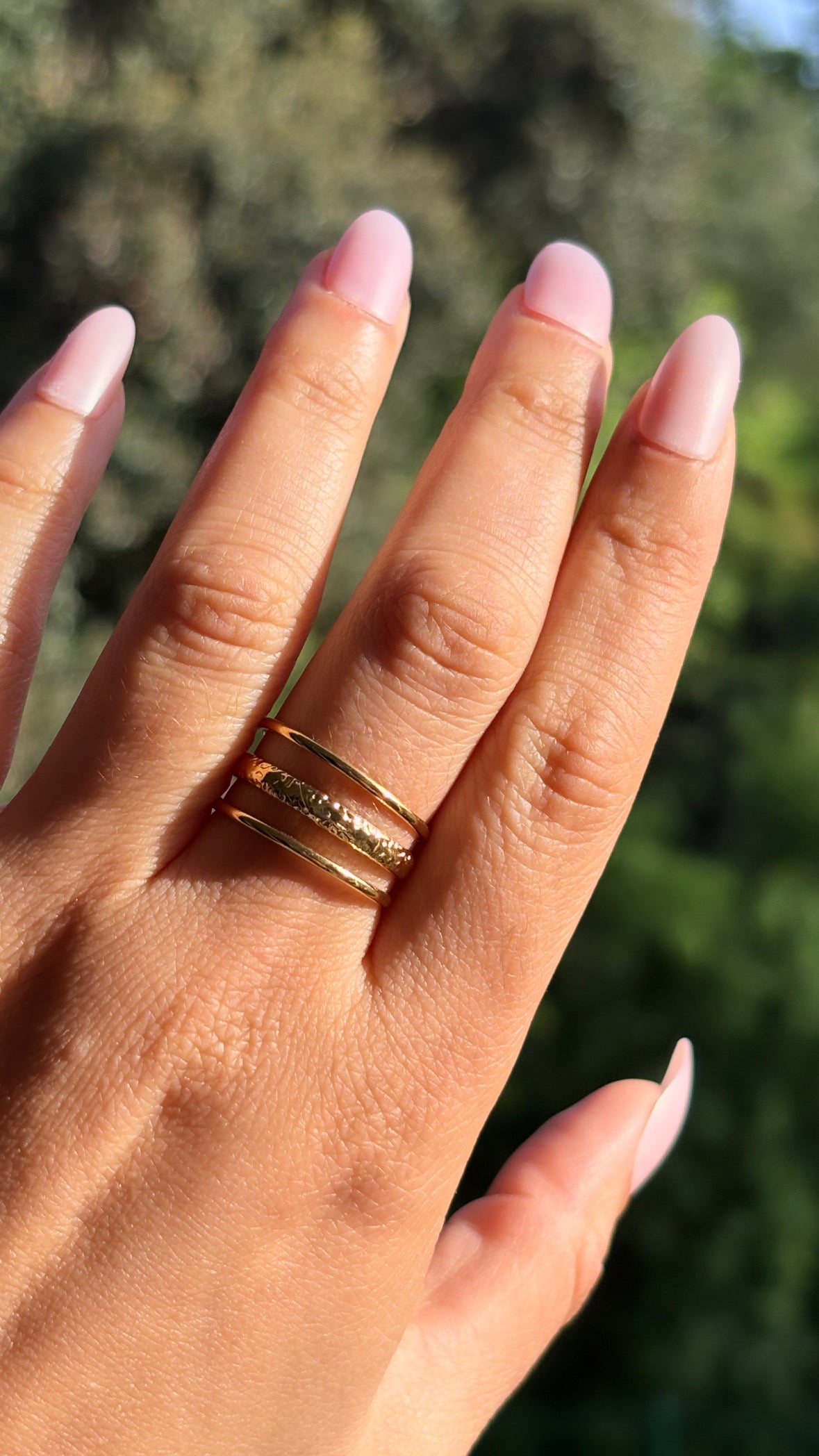 Bague tripe d’or