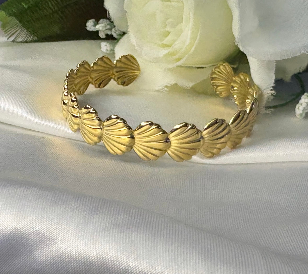 Bracelet jonc doré