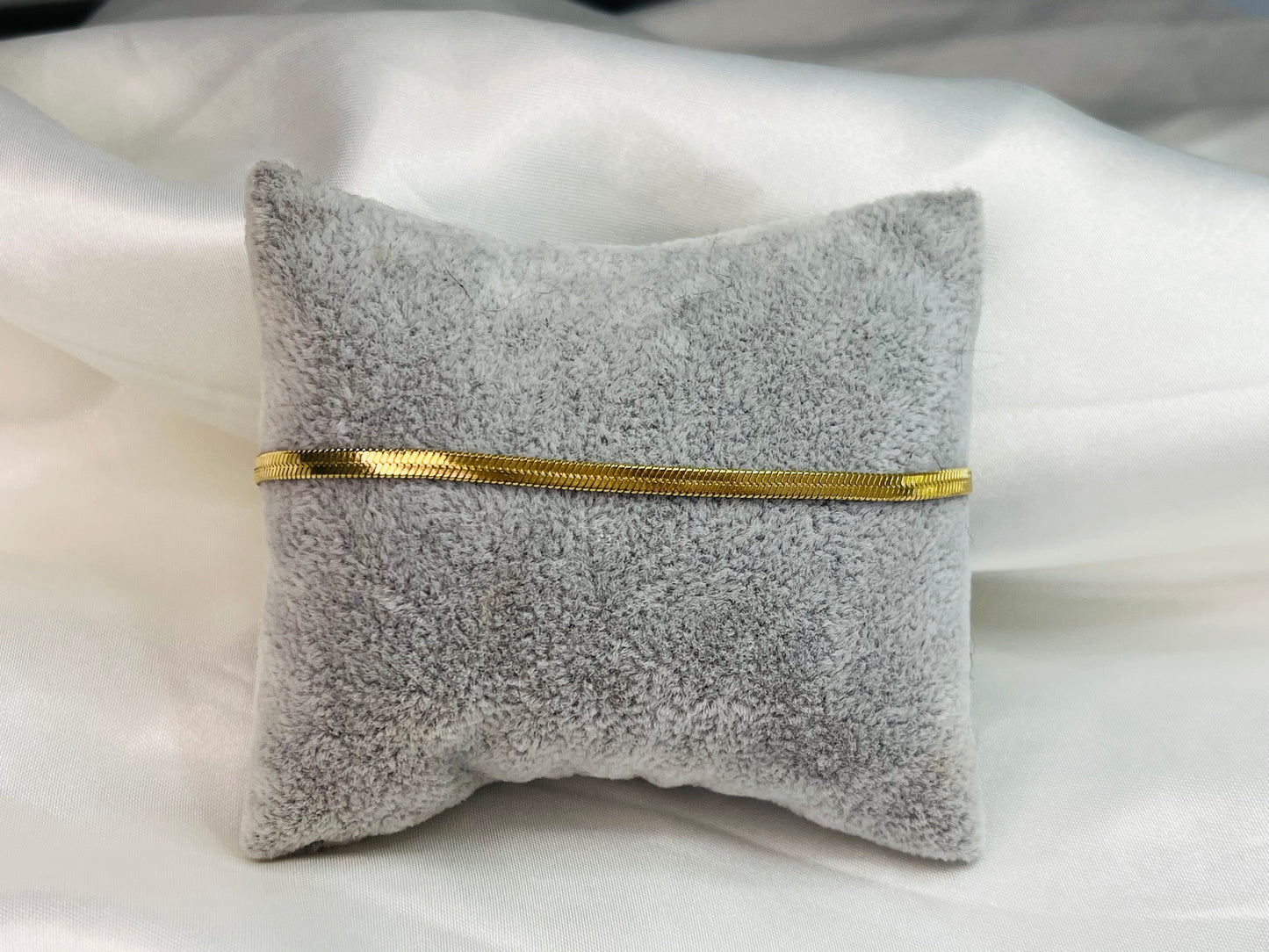 Bracelet doré maille serpent