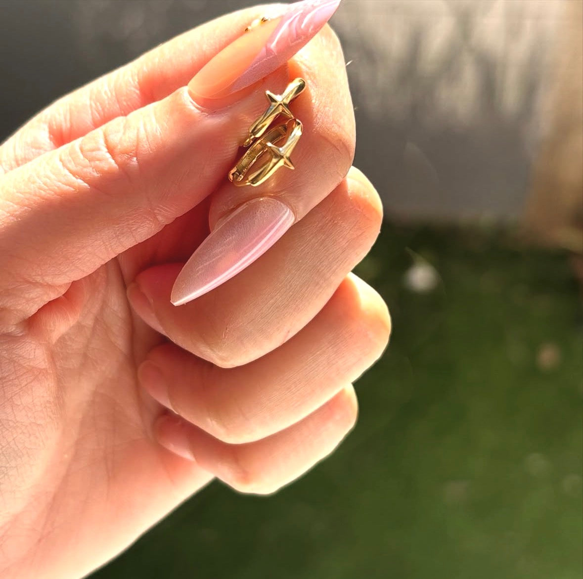 Boucles d’oreilles étoile doré