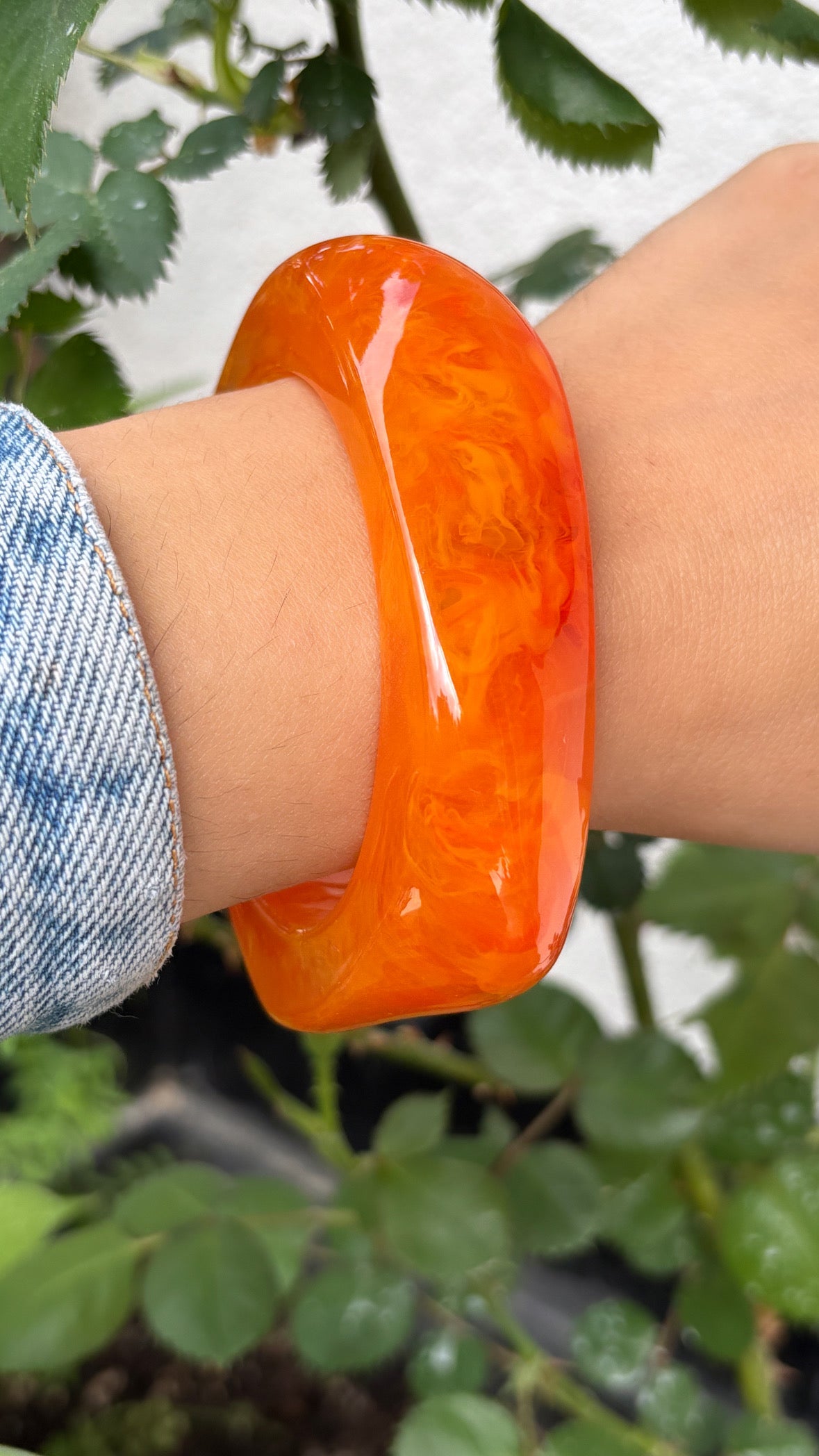 Bracelet en résine épais