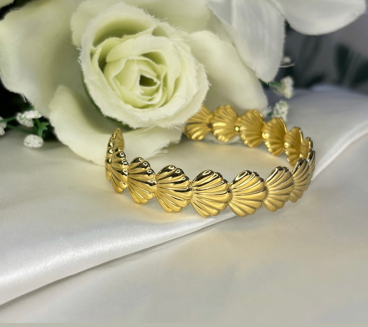 Bracelet jonc doré