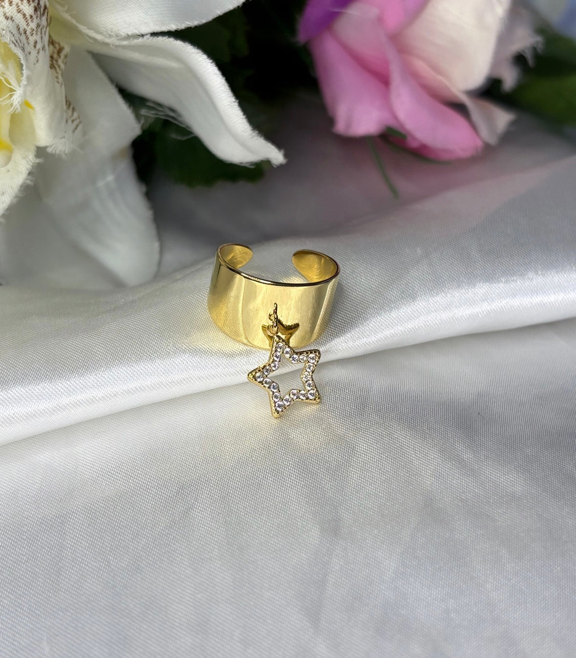 Bague étoile doré