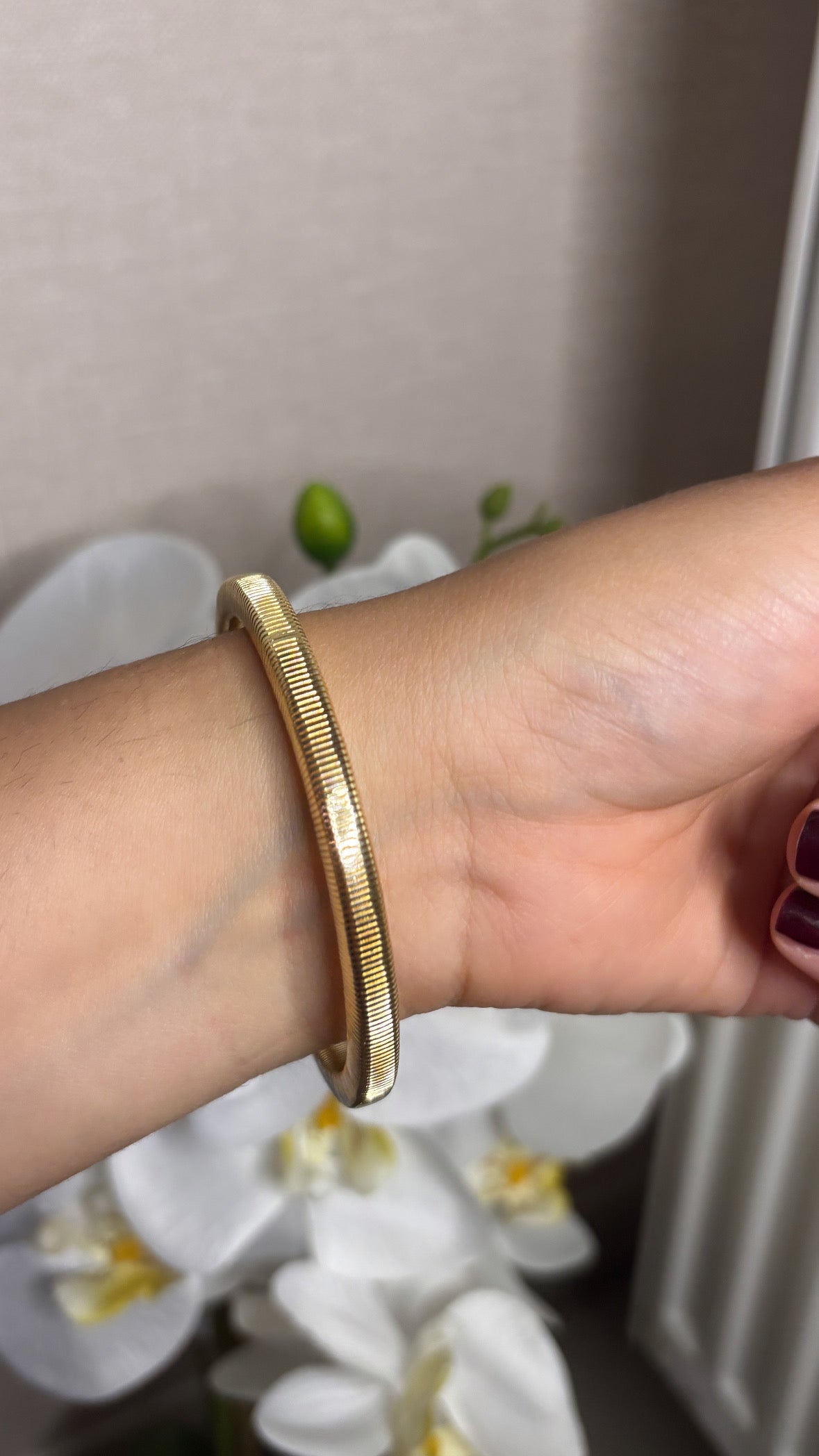 Bracelet jonc doré
