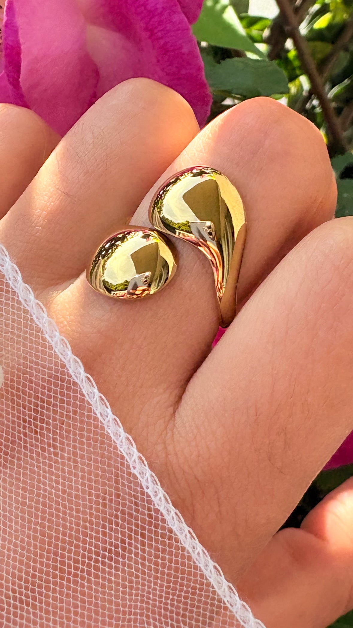 Bague double doré