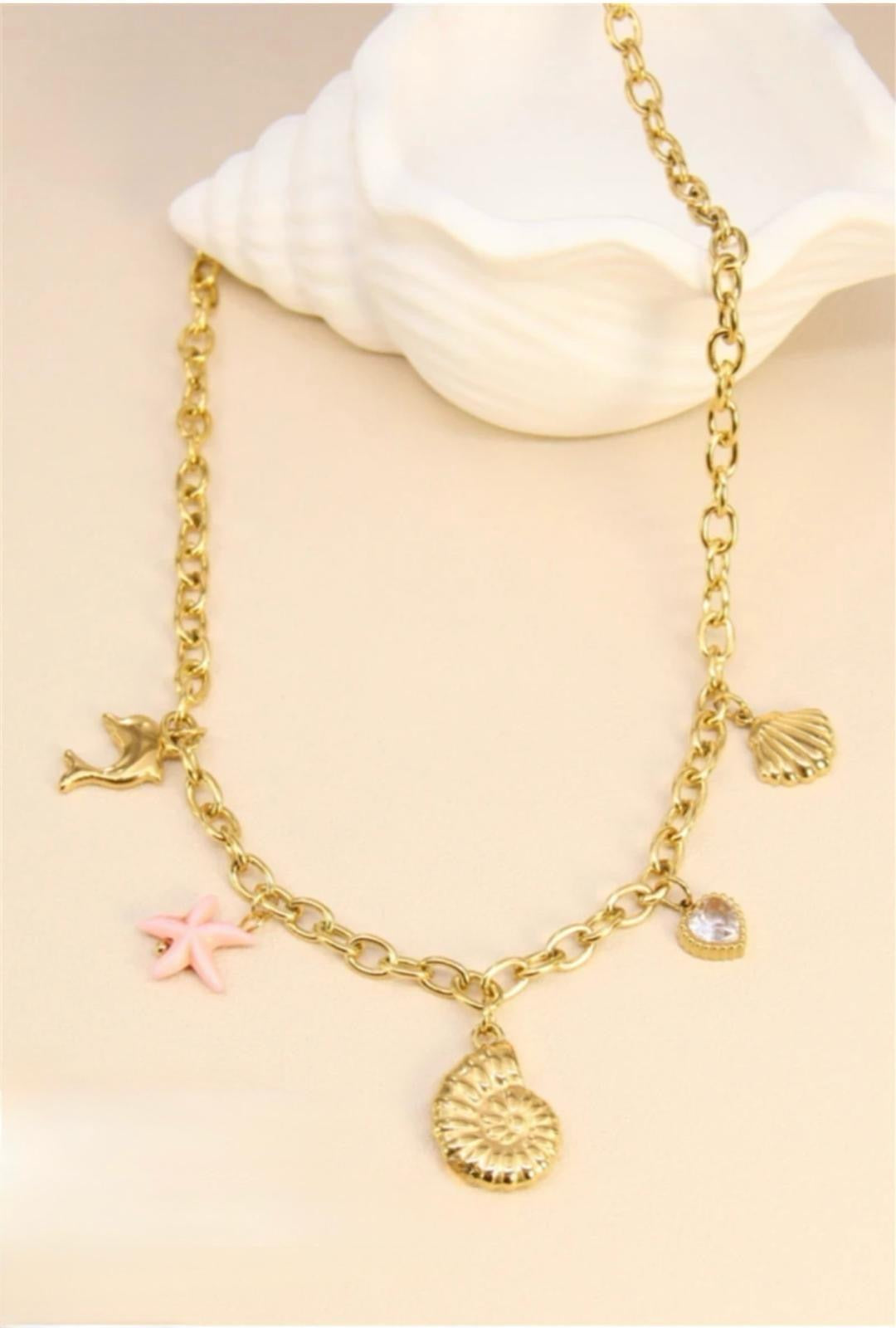 Collier Summer doré