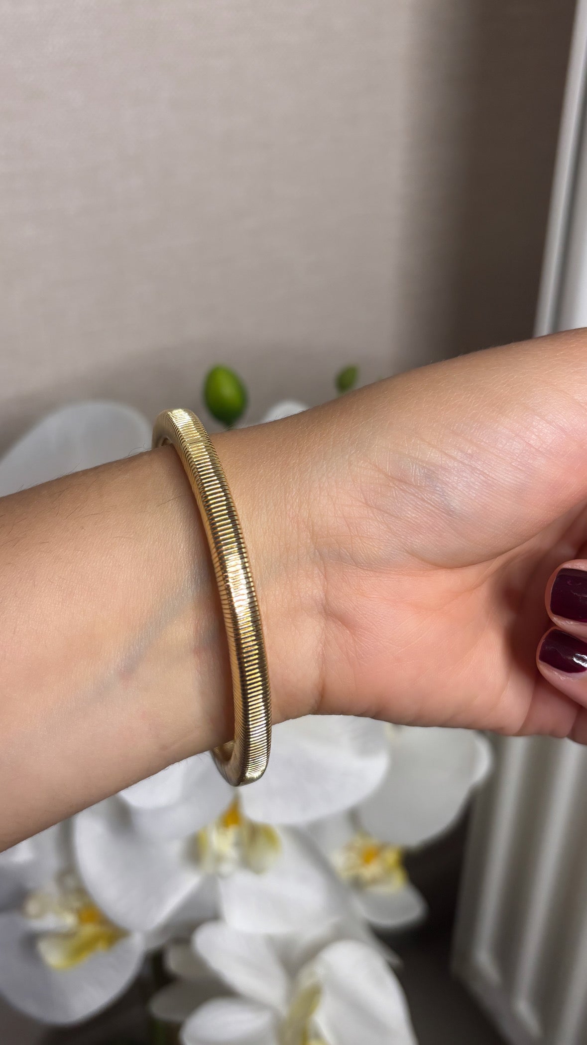 Bracelet jonc doré