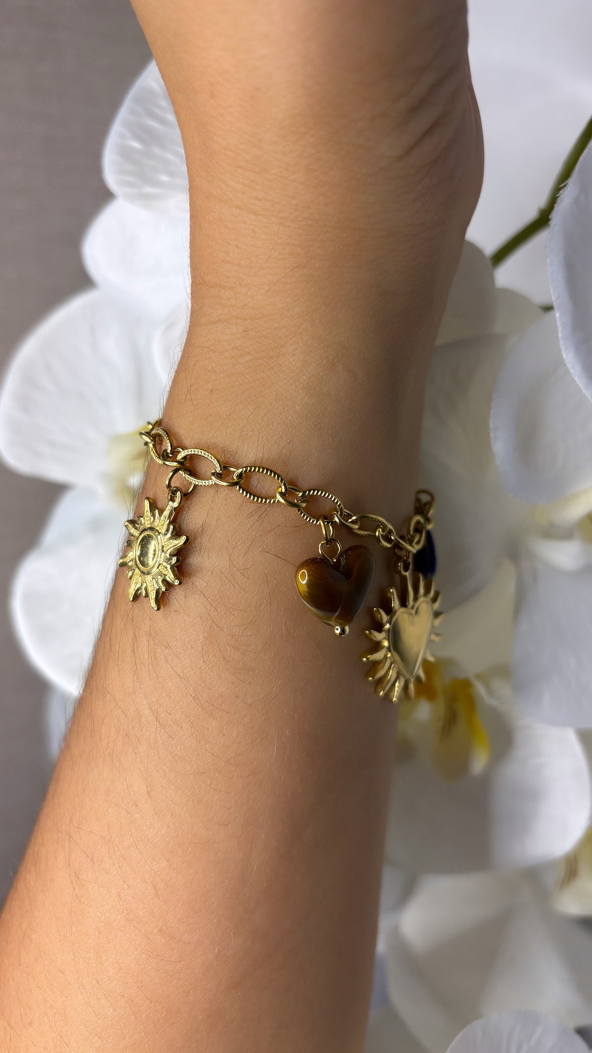 Bracelet breloque doré