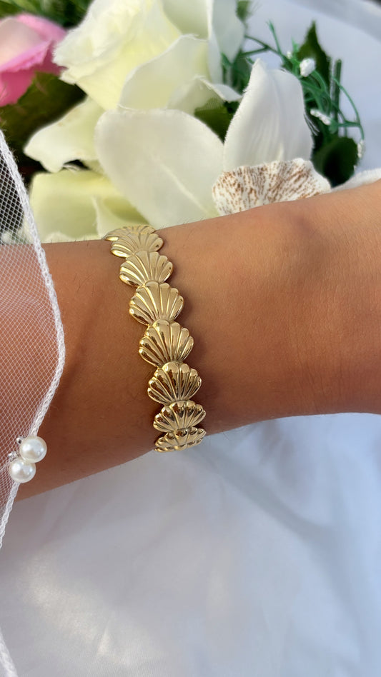 Bracelet jonc doré