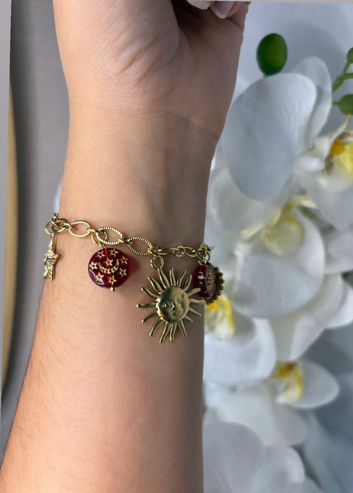 Bracelet automnale breloque