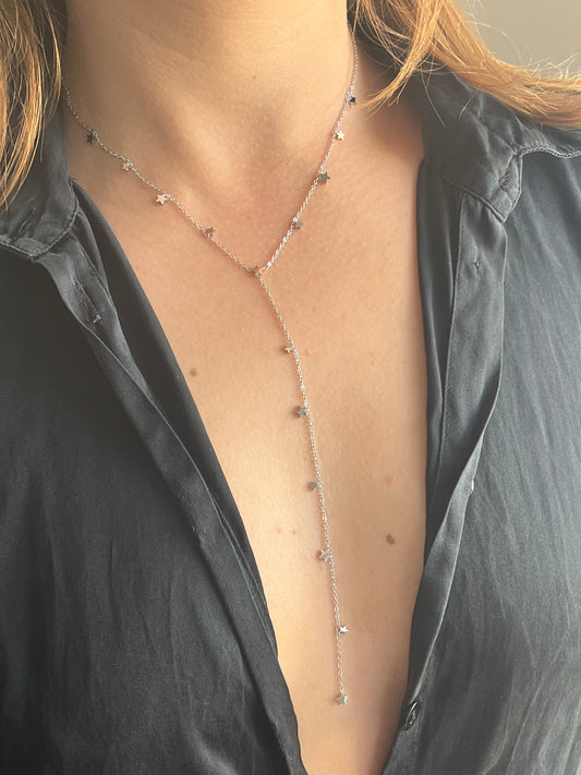 Collier sautoir étoile argent