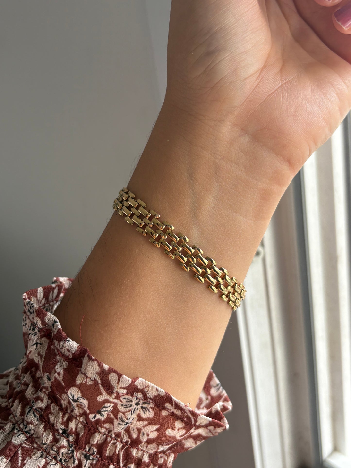 Bracelet doré multirang