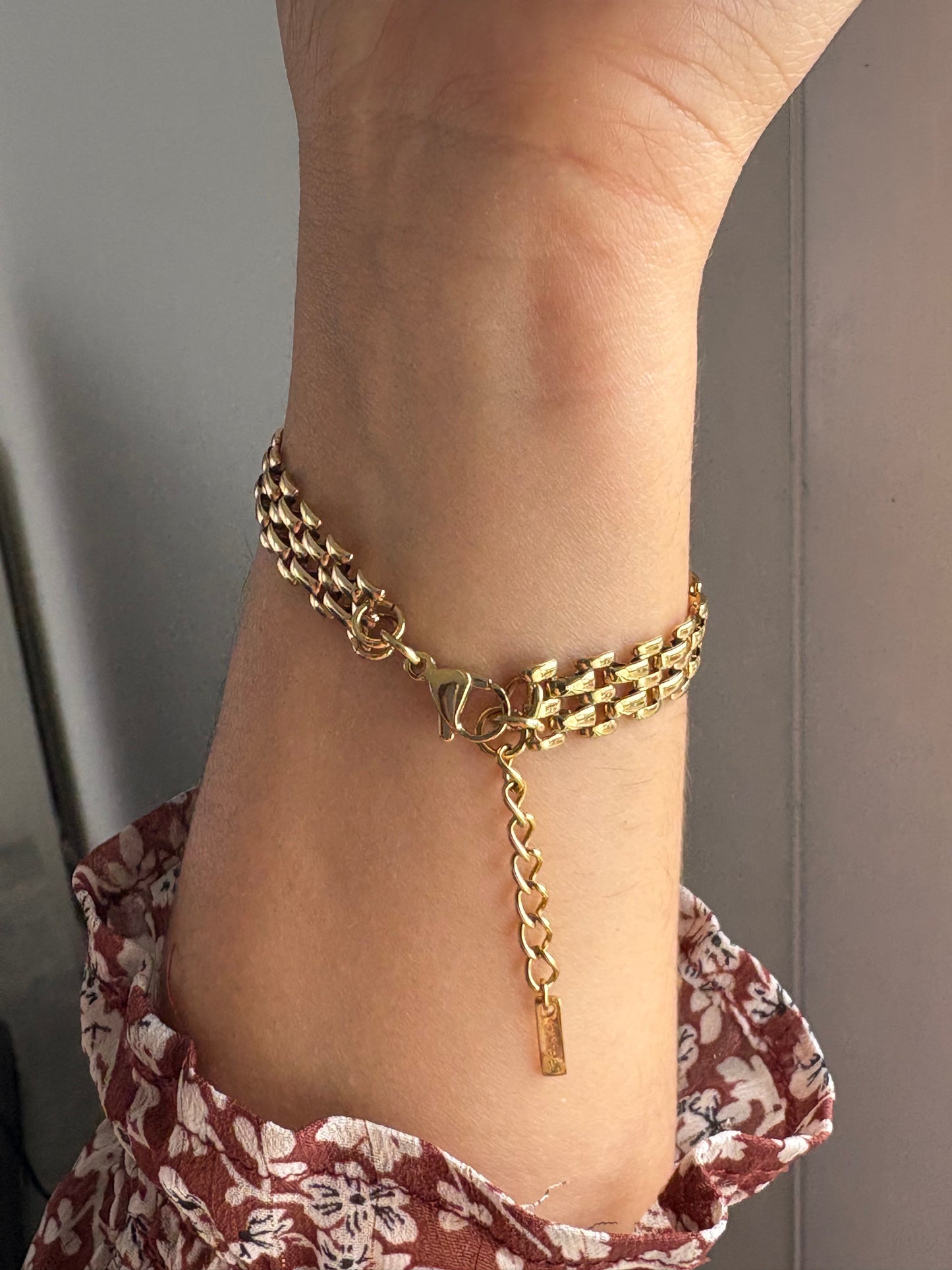 Bracelet doré multirang