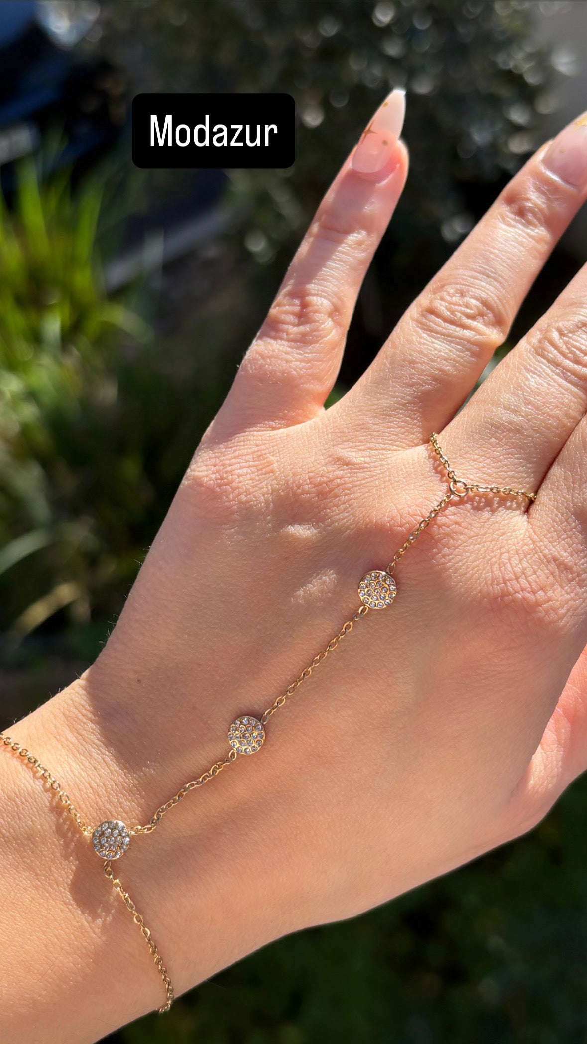 Chaîne de main à strass