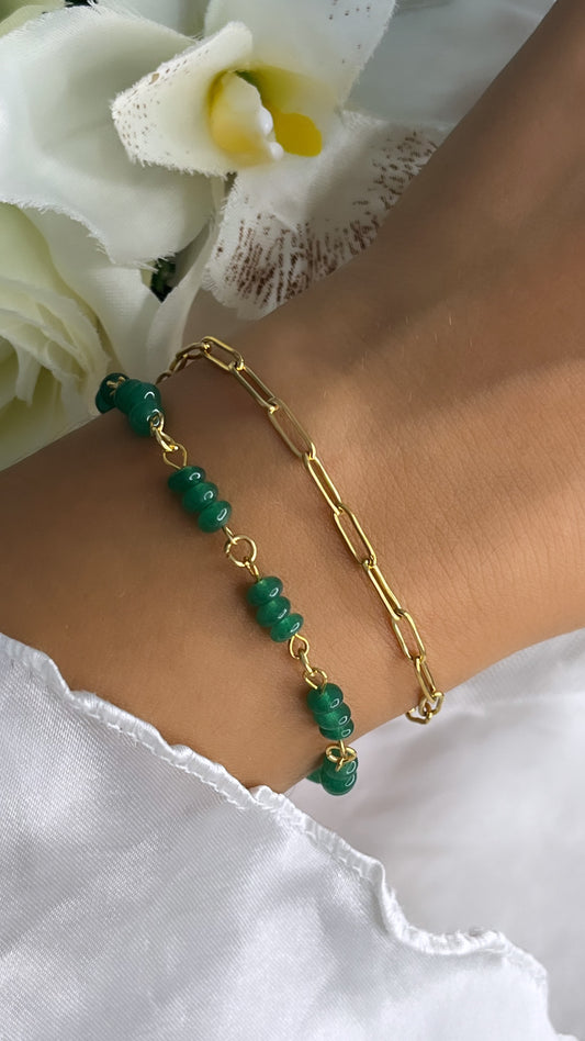 Bracelet double chaîne