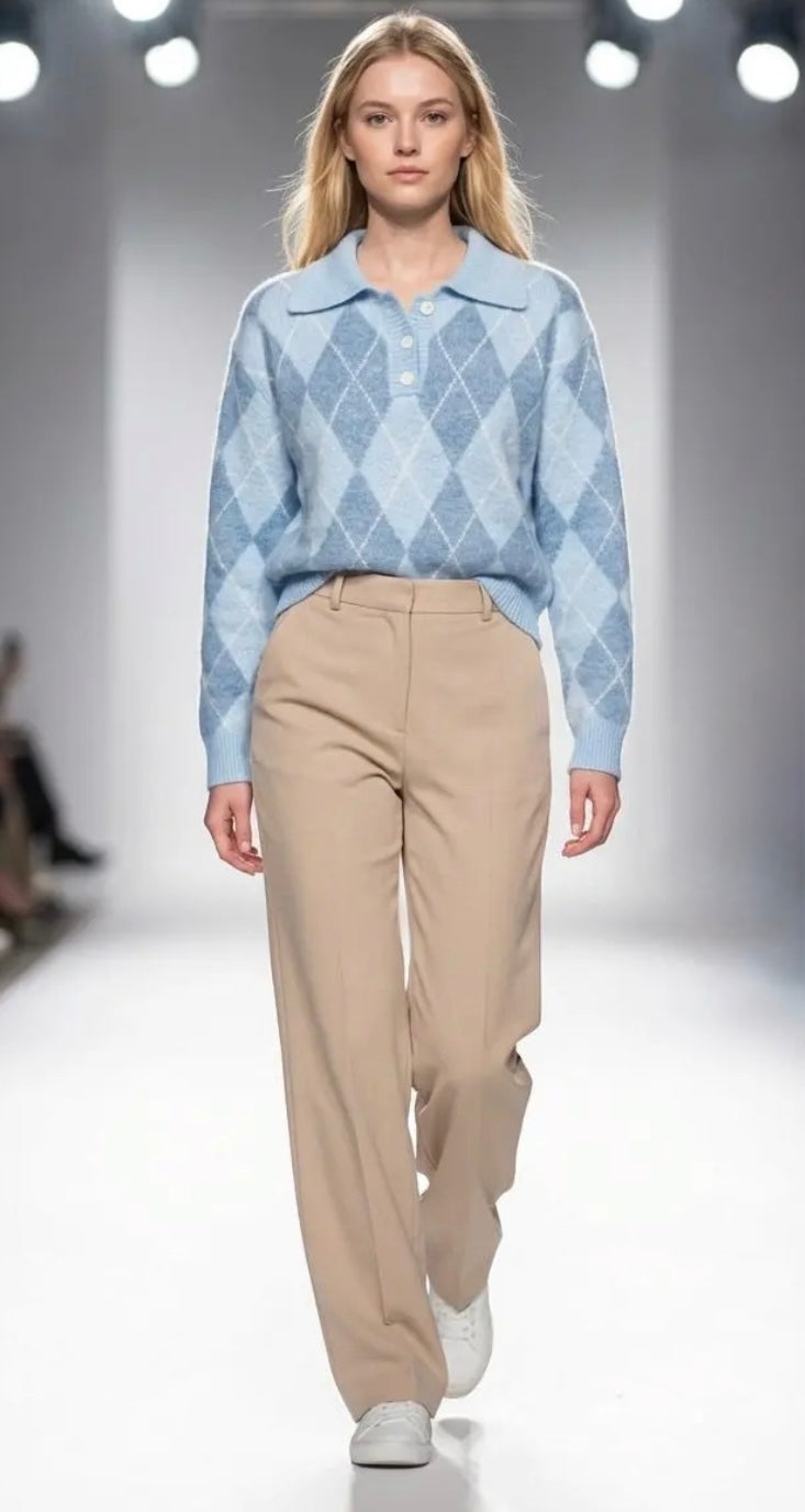 Pul boutonnés bleu taille unique