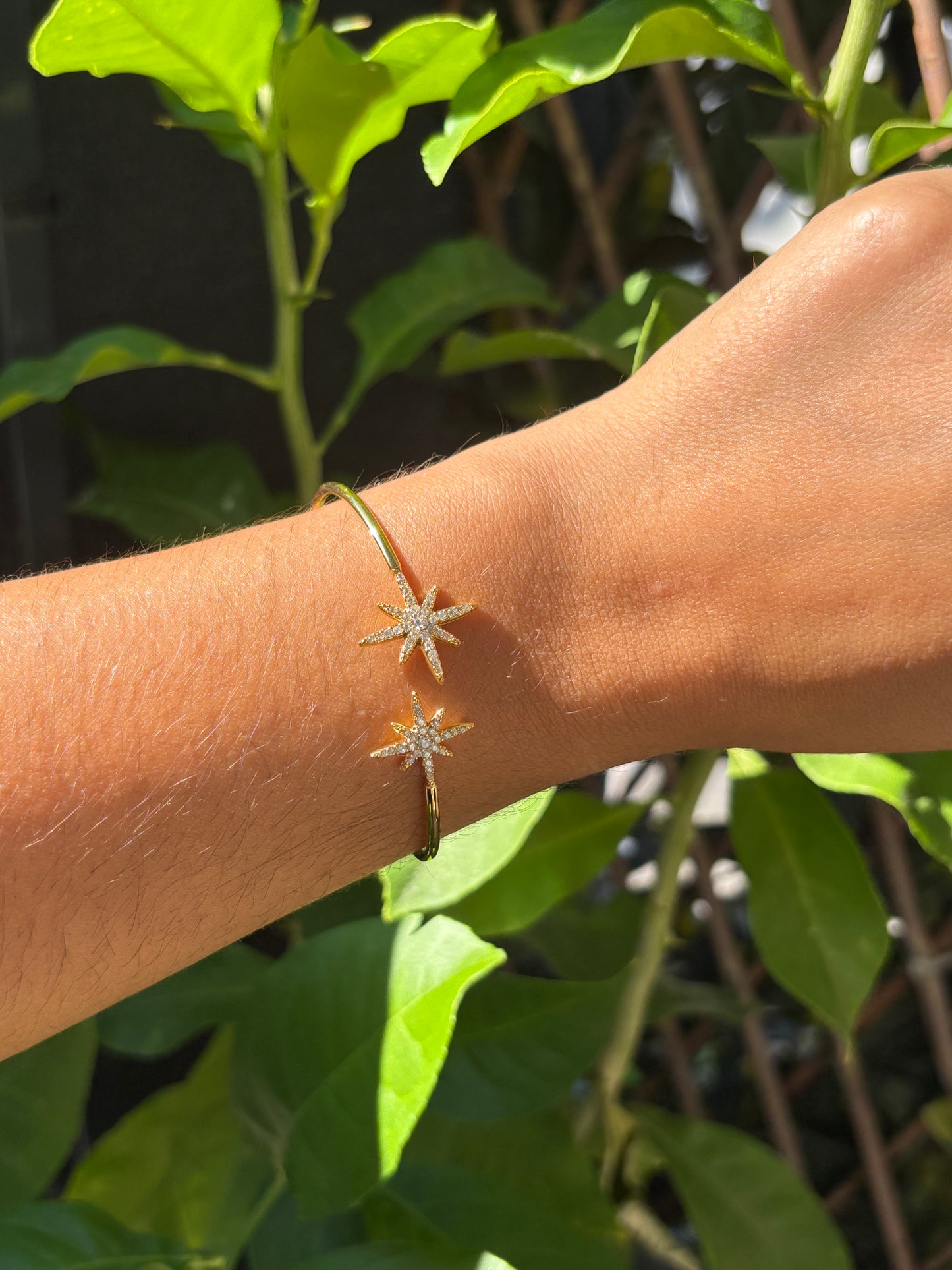 Jonc étoile filante doré