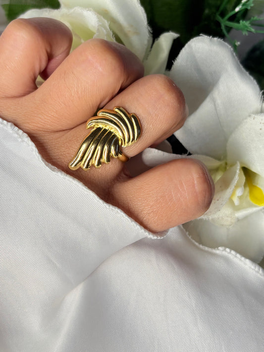 Bague ailes d’ange doré
