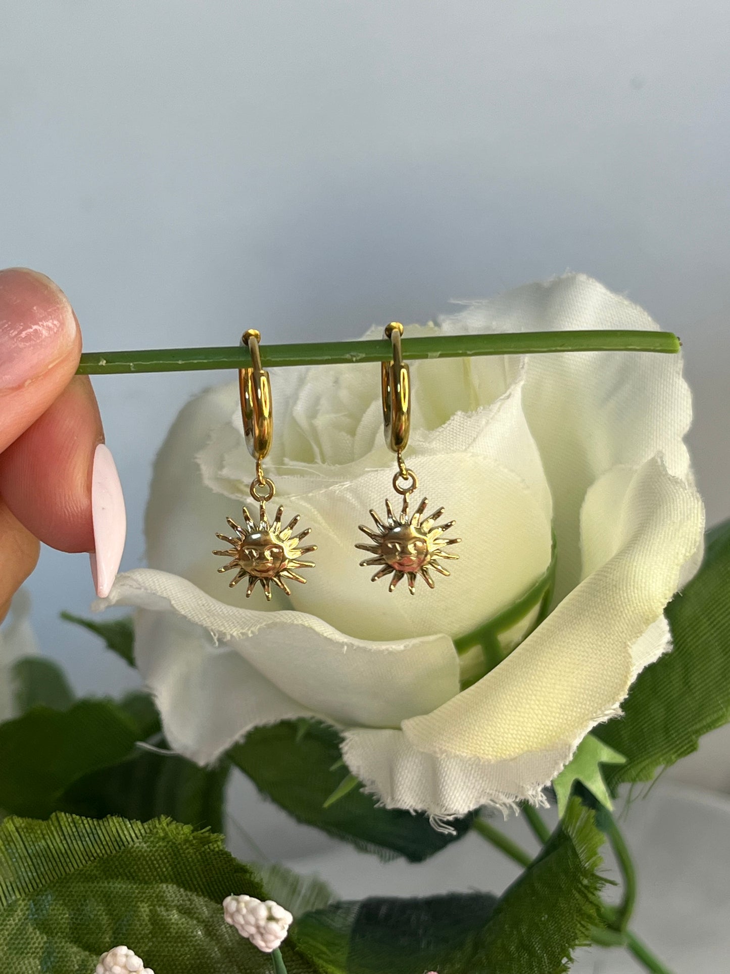 Boucles d’oreilles soleil