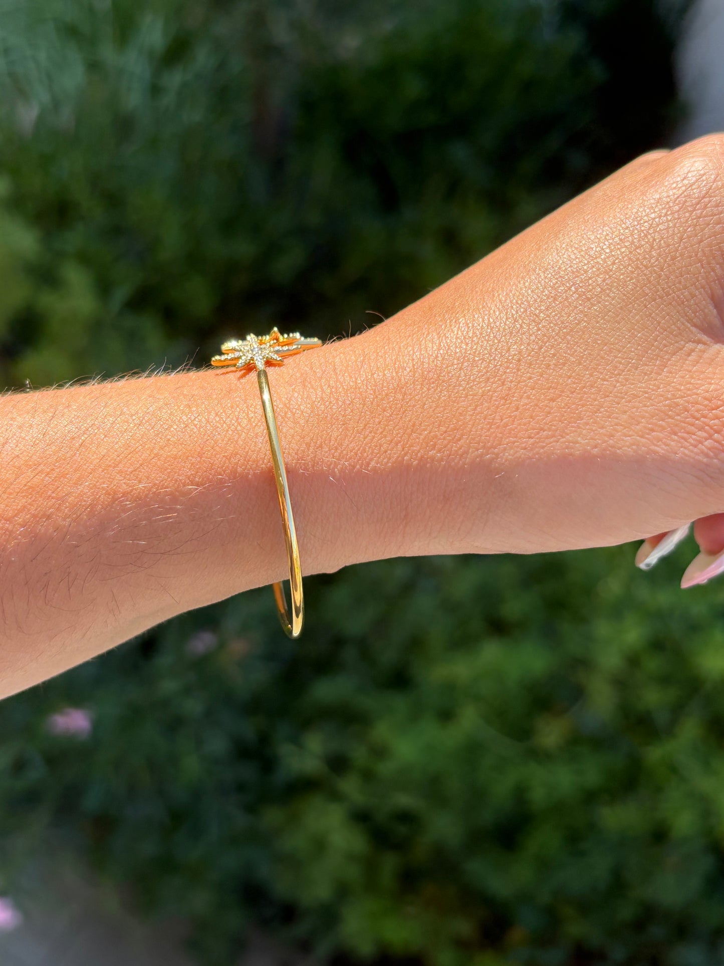 Jonc étoile filante doré