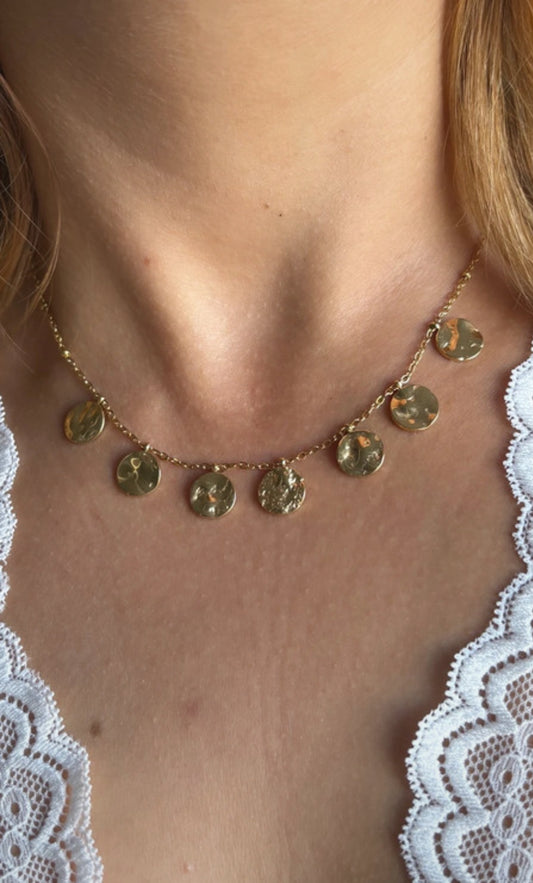 Collier breloque rond