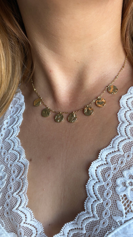 Collier breloque rond