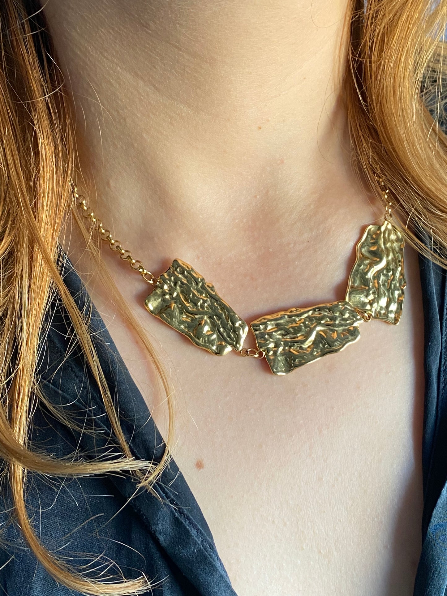 Collier breloque doré