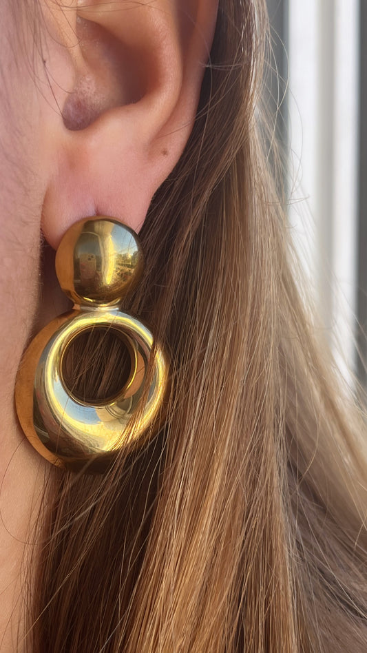 Boucles d’oreilles double rond