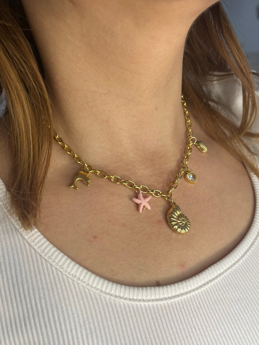 Collier Summer doré