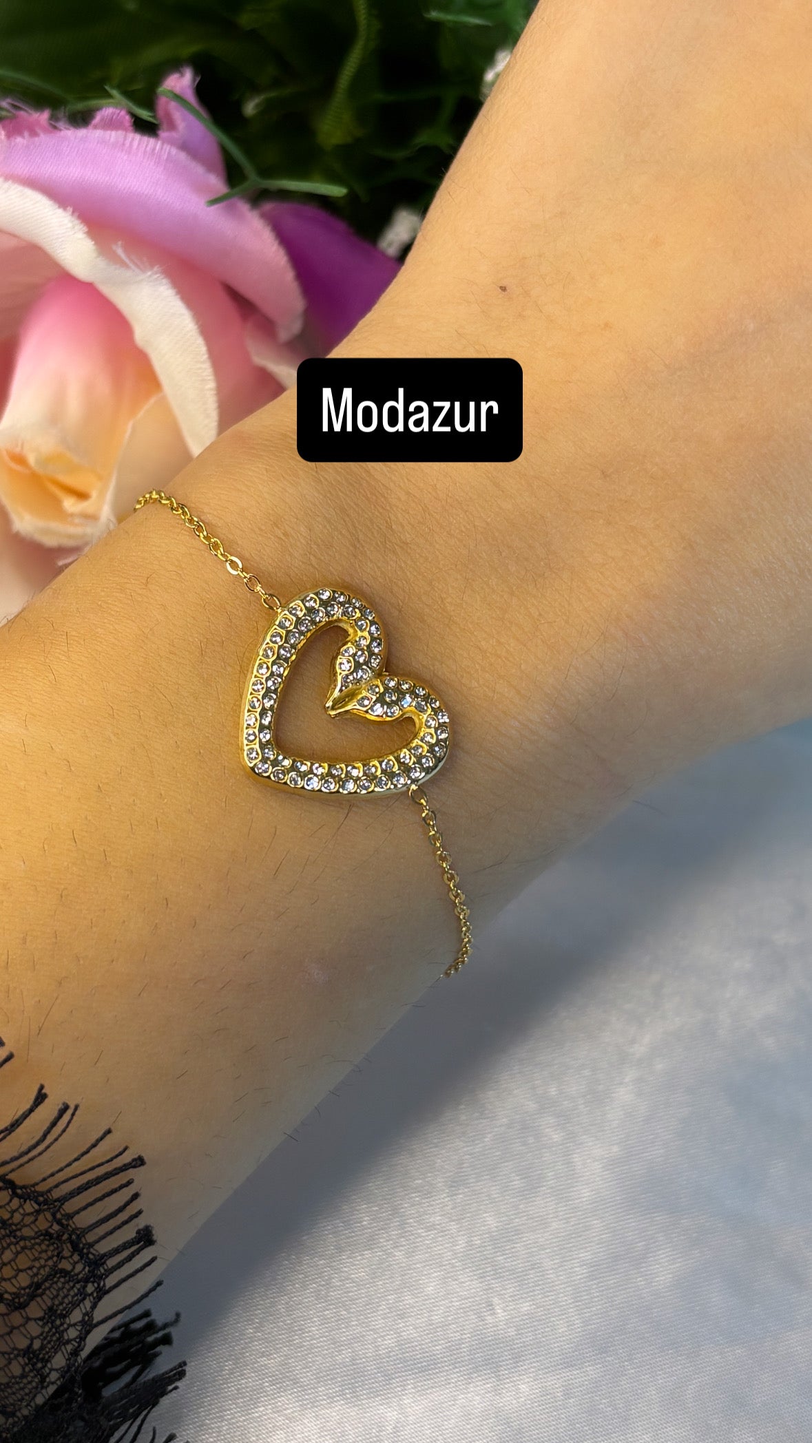 Bracelet be my Valentine doré