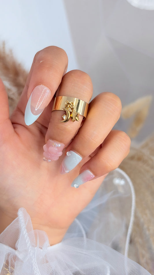 Bague satellite doré