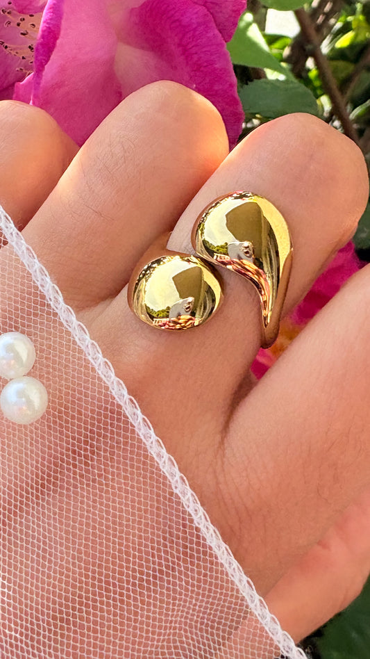 Bague double doré