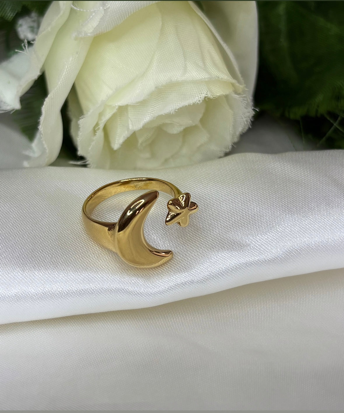 Bague satellite dore