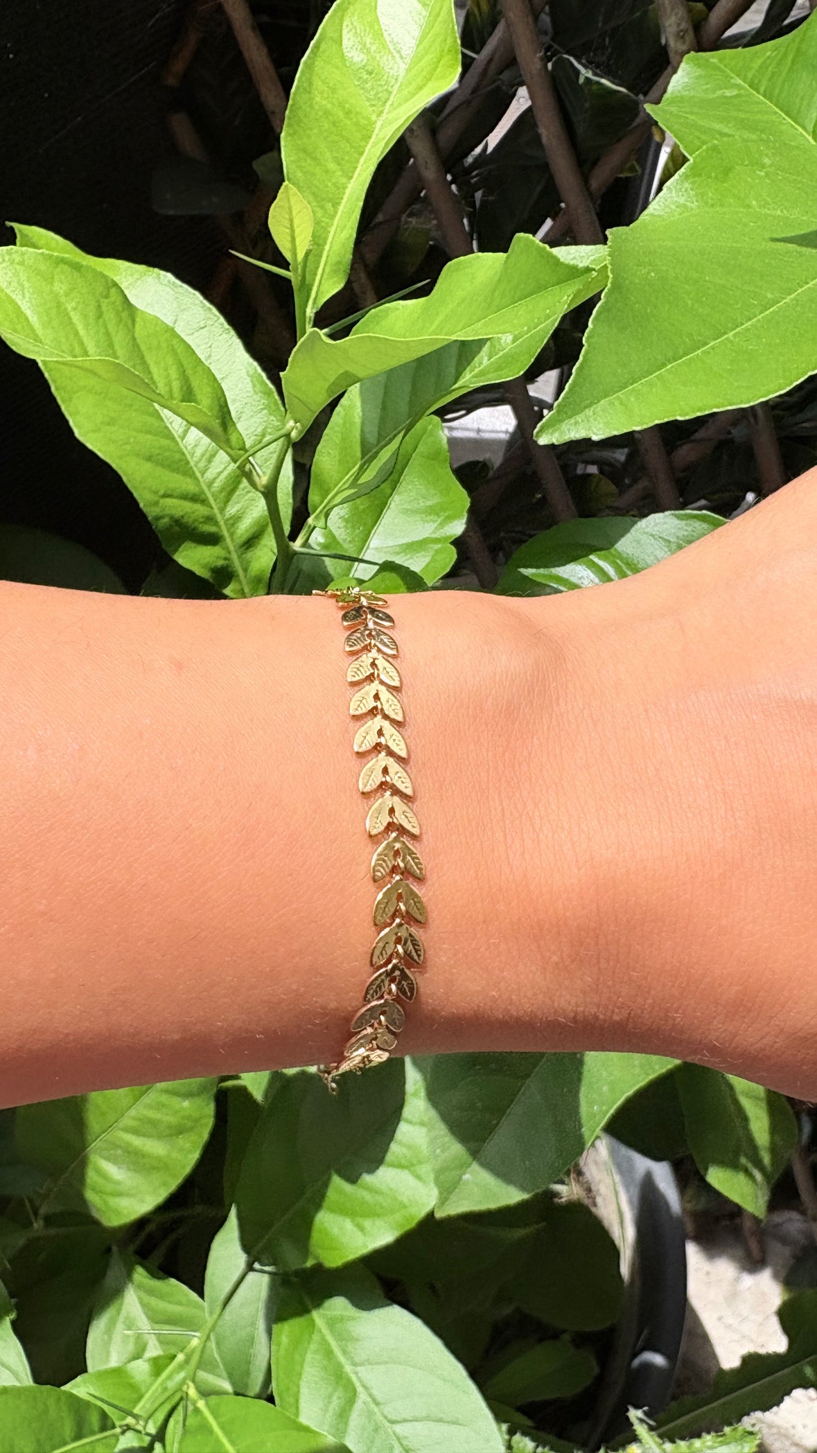 Bracelet motif doré