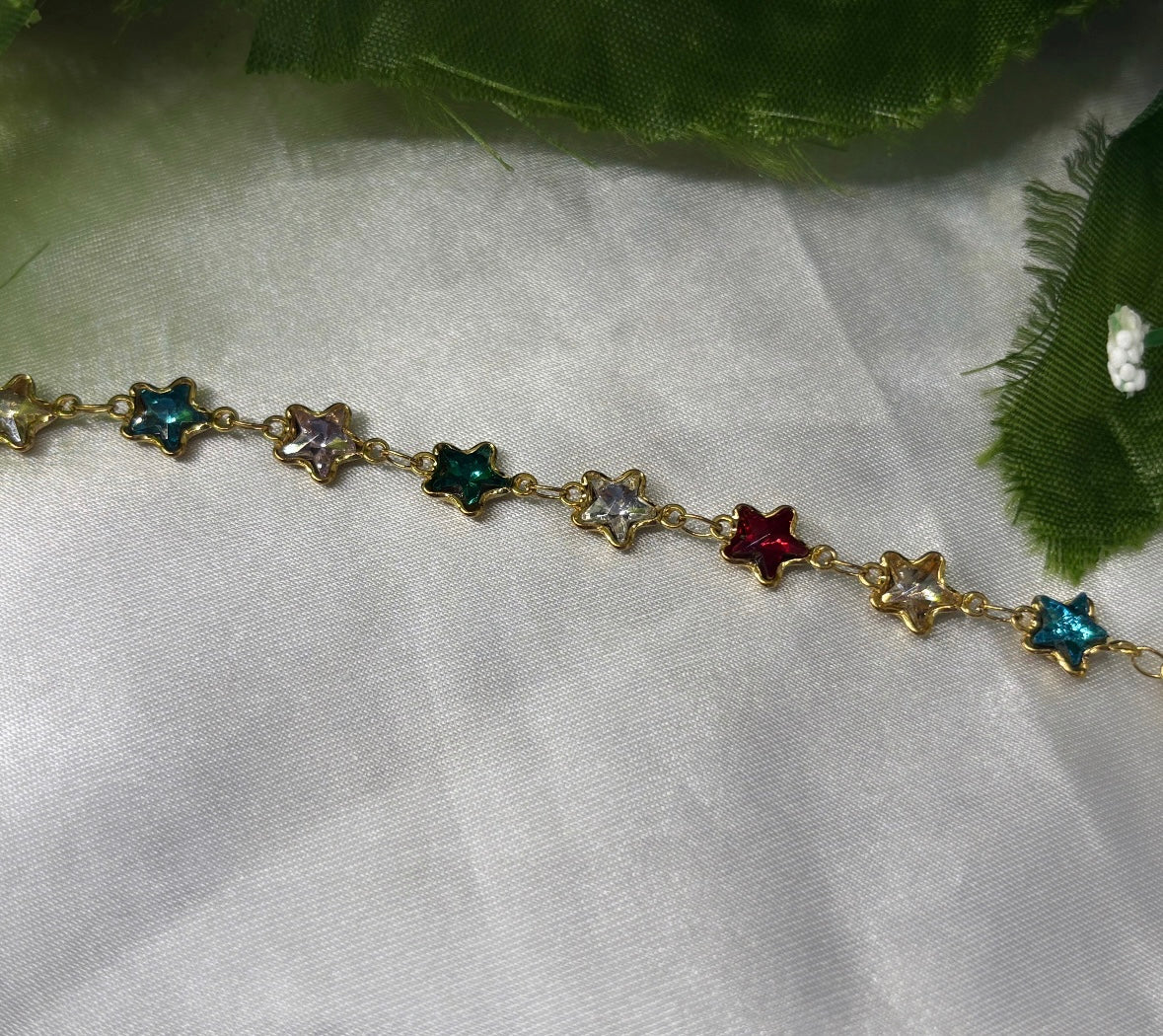 Bracelet multicolore doré