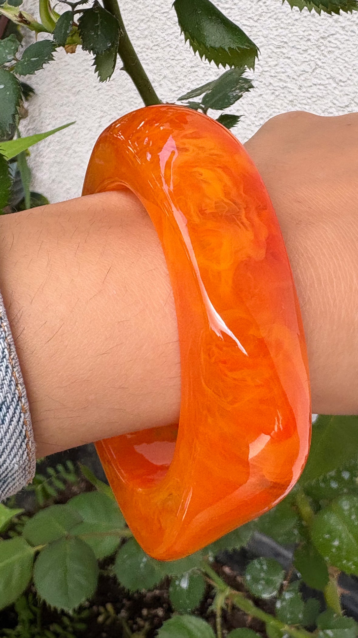 Bracelet en résine épais