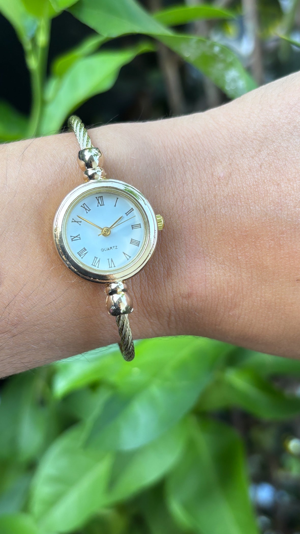 Montre doré ajustable