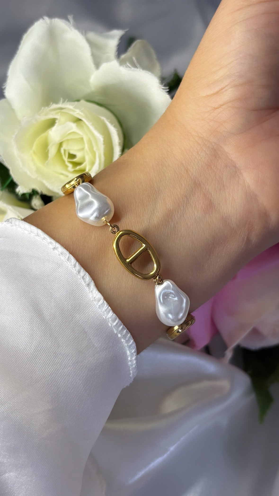 Bracelet maille marine doré